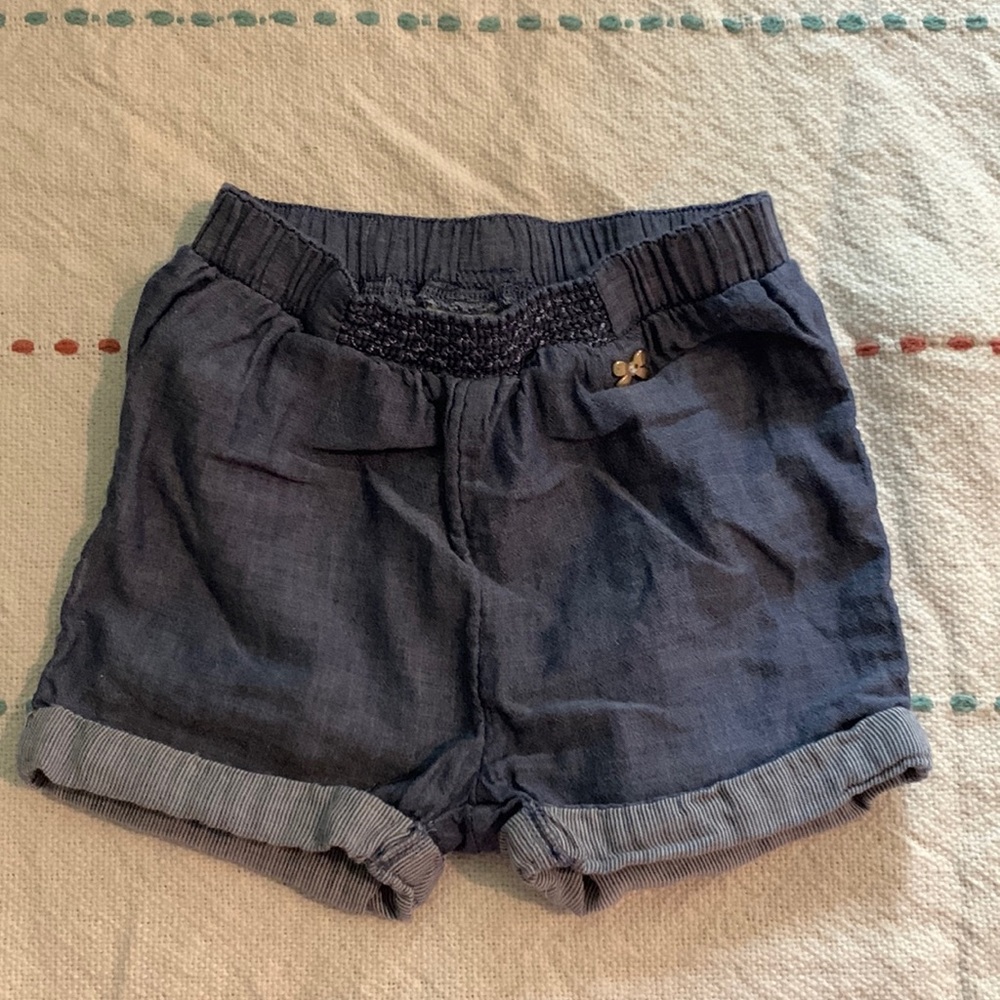 H&M denim contrast shorts